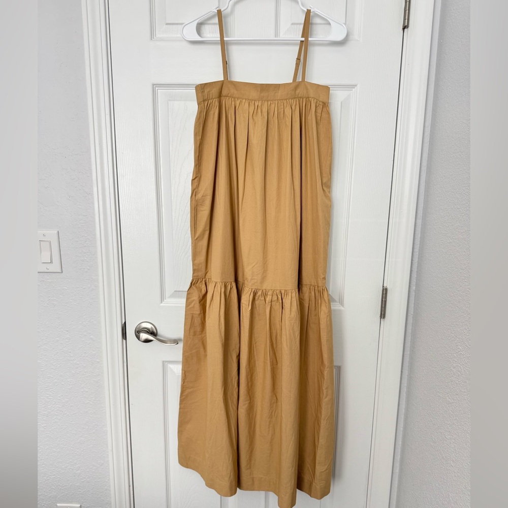 For Days Women’s Beige Poplin Maxi Dress NEW